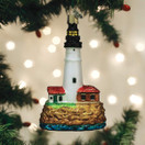Old World Christmas Portland Head Lighthouse Glass Ornament Free Box 20117 New