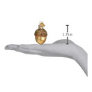 Old World Christmas Ornaments: Small Acorn Glass Blown Ornaments for Christmas Tree (28051)