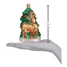 Old World Christmas Animal Collection Glass Blown Ornaments for Christmas Tree Deer Family
