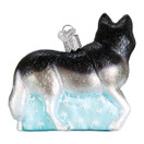 Old World Christmas Dog Collection Glass Blown Ornaments for Christmas Tree Siberian Husky