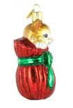 Old World Christmas Lover Collection Glass Blown Ornaments for Christmas Tree, Letting Cat Out