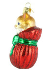 Old World Christmas Lover Collection Glass Blown Ornaments for Christmas Tree, Letting Cat Out