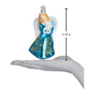Old World Christmas Angel Collection Glass Blown Ornaments for Christmas Tree Glistening Snowflake
