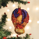 Old World Christmas Fiery Phoenix Glass Blown Ornament for Christmas Tree