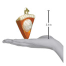 Old World Christmas Ornaments: Piece of Pumpkin Pie Glass Blown Ornaments for Christmas Tree (32019)
