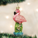 Old World Christmas Zoo and Wildlife Animals Glass Blown Ornaments for Christmas Tree Flamingo