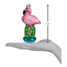 Old World Christmas Zoo and Wildlife Animals Glass Blown Ornaments for Christmas Tree Flamingo