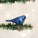Old World Christmas Indigo Bunting Glass Blown Ornament for Christmas Tree