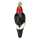 Old World Christmas Red-Headed Woodpecker Glass Blown Ornament for Christmas Tree