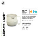 Klean Kanteen 14oz Rise Mug - Stainless Steel w/ Flip Lid - Tofu