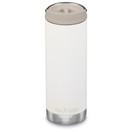 Klean Kanteen TKWide Insulated Coffee Tumbler with Cafe Cap - Stainless Steel Water Bottle & Thermal Tumbler - Tofu 16 oz.