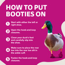 Duck Shoes for Injured Feet – Protective Neoprene Footwear for Ducks, Protective Shoes for Birds with Injured feet, Bumblefoot Relief - Medium, 3.5” Max. Inside Width - Pink