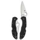 Spyderco Delica 4 Lightweight 7.15" Signature Folding Knife with 2.90" Flat-Ground Steel Blade and High-Strength FRN Handle - PlainEdge Grind