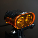 Voyager Helmet Light Amber Lens Cover, Reduce Glare from Dust Snow & Rain
