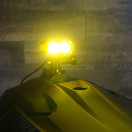 Voyager Helmet Light Amber Lens Cover, Reduce Glare from Dust Snow & Rain
