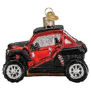 Old World Christmas Ornaments Side by Side ATV Glass Blown Ornaments for Christmas Tree