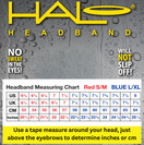Halo Headband for Men -X Series- Extreme Sweatband- 2 Width Sizes 3 Layers of Super Absorbing Dryline Fabric & Patented SweatSeal Channels Sweat Away from Your Eyes