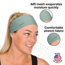Halo Headband AIR Series-Bandit - 4" Wide Pullover Sweatband for Men and Women- Keeps Hair in Place & Sweat Off Your Face