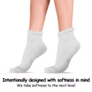 World's Softest Men's Classic Quarter Crew Socks White XL