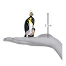 Old World Christmas Emperor Penguin w/ chick Ornament