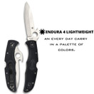 Spyderco Endura 4 Signature Knife PlainEdge - C10PGYW
