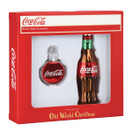 Old World Christmas Coca-Cola Bottle Set