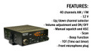 President Ted FCC AM/FM 40 Channel Compact CB Radio