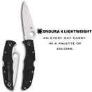Spyderco Endura 4 Lightweight Signature Knife 3.80" C10FPBK - Black