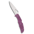 Spyderco Endura 4 Lightweight Signature Knife with 3.80" VG-10 Steel Blade and Purple FRN Handle - PlainEdge - C10FPPR