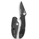 Spyderco Delica 4 Black Handie - Black Steel Blade C11PSBBK