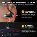 AXIL x SIG SAUER GS Extreme 2.0 Shooting Ear Buds – Hearing Enhancement & Noise Isolation Bluetooth Earbuds – w/Dynamic Speakers – 25-Hour