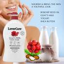 Lover's Care Goat's Milk Moisturizing Body Wash Shower Cream Rose Hip Seed Oil 40.7 Fl.oz 