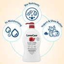 Lover's Care Goat's Milk Moisturizing Body Wash Shower Cream Rose Hip Seed Oil 40.7 Fl.oz 