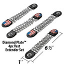 Diamond Plate 4-Piece Vest Extender - Set