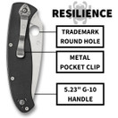 Spyderco Resilience Folding Pocket Knife C142GP