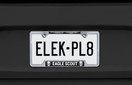 Elektroplate Eagle Scout BSA Chrome Metal Open Corner License Plate Frame Elektroplate Eagle Scout BSA Chrome Metal Open Corner License Plate Frame