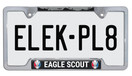 Elektroplate Eagle Scout BSA Chrome Metal Open Corner License Plate Frame Elektroplate Eagle Scout BSA Chrome Metal Open Corner License Plate Frame