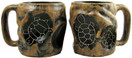 Mara Stoneware Mug - Rock Art - Turtle 20 oz (512A2) - Set of 2