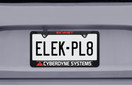 Terminator Cyberdyne Systems Skynet Shiny Black Metal License Plate Frame