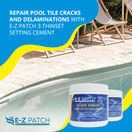 E-Z Patch 3 Thinset Pool Tile Setting Cement (1 lb)