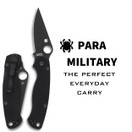 Spyderco Para Military 2 Black Blade Spyderco Para Military 2 Black Blade