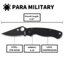 Spyderco Para Military 2 Black Blade Spyderco Para Military 2 Black Blade