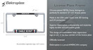 Elektroplate Eagle Scout Proud Parent Chrome Open Corner License Plate Frame