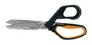 Fiskars PowerArc Heavy-Duty Scissors, Up to 30% More Power, Length 21cm, Durable Stainless Steel Blade/Plastic Handles, Black/Orange, 1027204 Fiskars PowerArc Heavy-Duty Scissors, Up to 30% More Power, Length 21cm, Durable Stainless Steel Blade/Plastic Handles, Black/Orange, 1027204