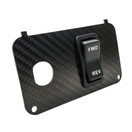 OZ-USA Carbon Fiber Golf Cart Forward/Reverse Key Switch Plate for EZGO TXT PDS Electric 36v 48v