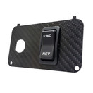 OZ-USA Carbon Fiber Golf Cart Forward/Reverse Key Switch Plate for EZGO TXT PDS Electric 36v 48v