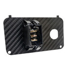 OZ-USA Carbon Fiber Golf Cart Forward/Reverse Key Switch Plate for EZGO TXT PDS Electric 36v 48v