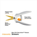 Fiskars Easy Action™ Micro-Tip Titanium Scissors No.5