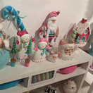 December Diamonds Pink Santa Head Mug w/Spoon