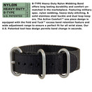 A-1S Super Field Men's Watch - Black Dial w/Black Nylon Band